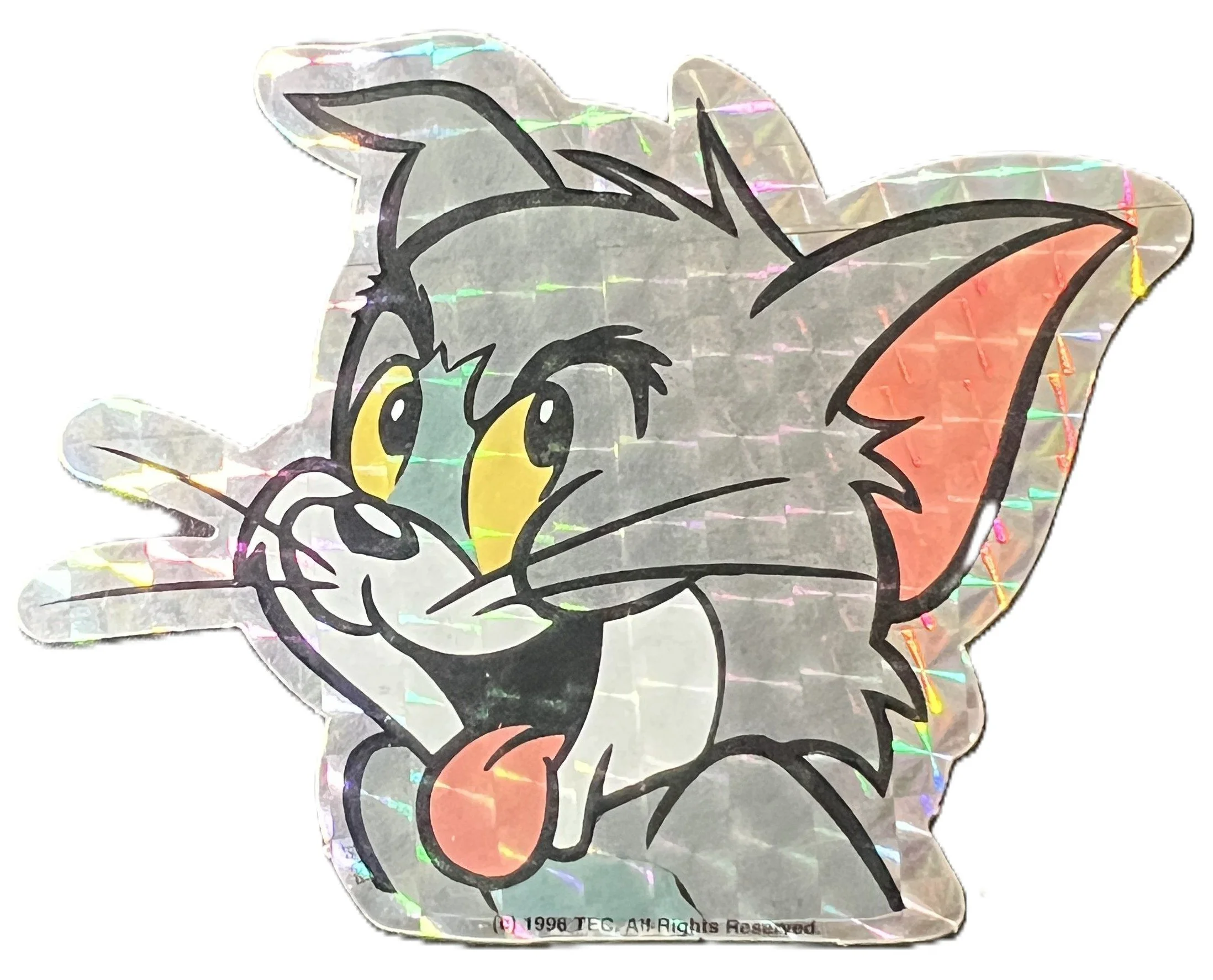 Retro Tom Cat Prism Sticker