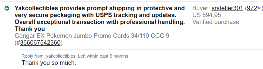 yakcollectibles feedback