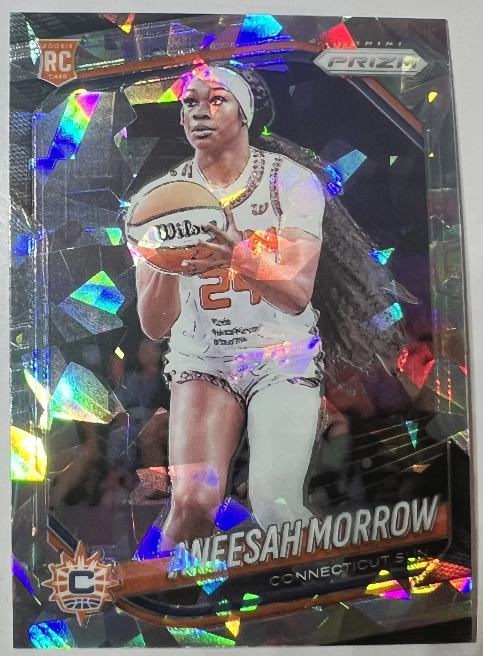 2025 Panini Prizm WNBA #79 Aneesah Morrow Cracked Ice Prizm RC