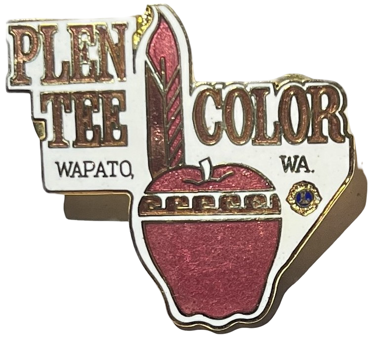 Lions Club International Plen Tee Color Wapato Washington Apple Pin