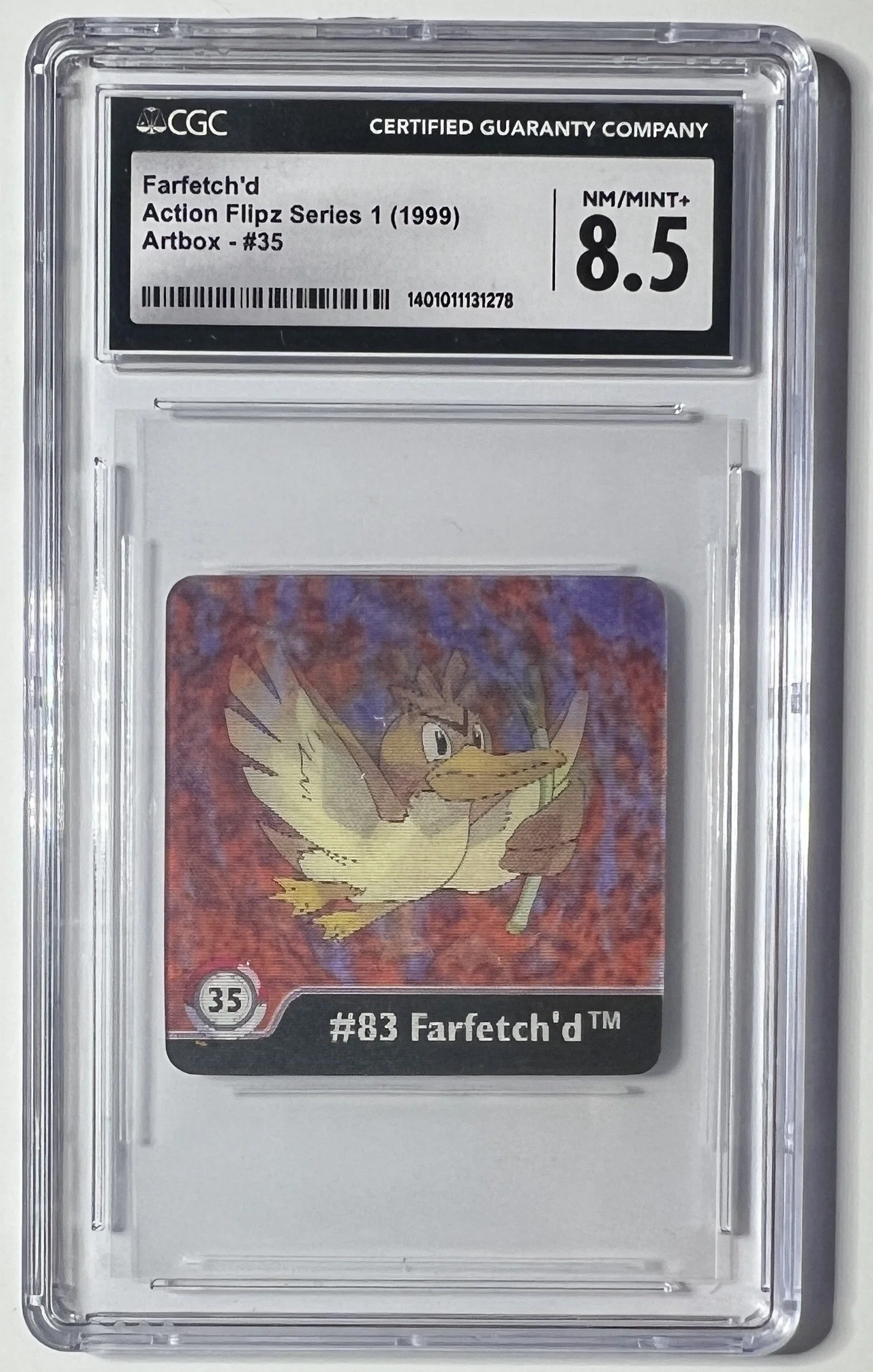 1999 Pokémon Action Flipz Farfetch'd - Certified 8.5