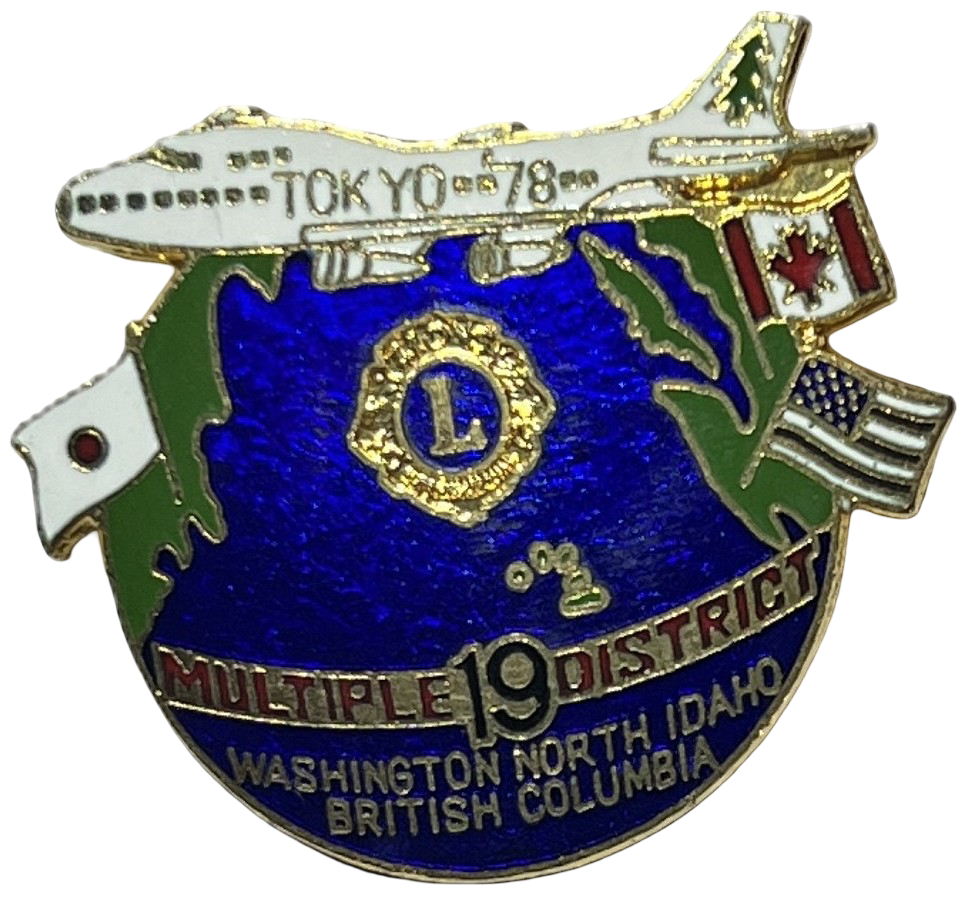 Lions Club International 1978 Tokyo District Pin