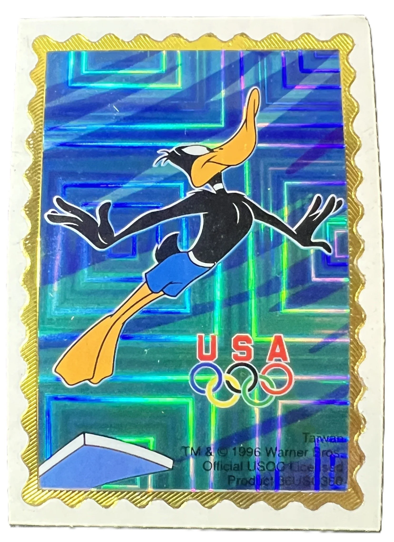 Vintage 1996 Daffy Duck Prism Sticker