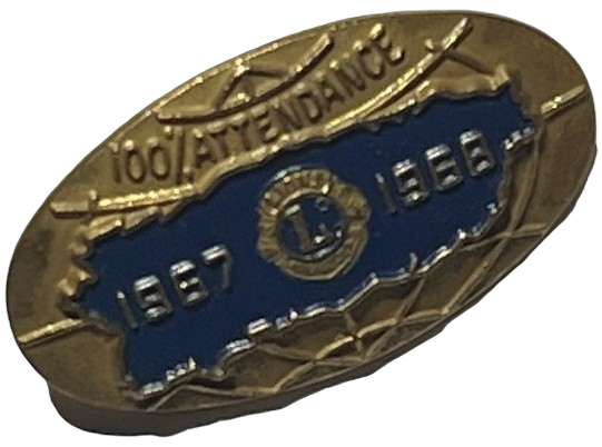 Lions Club International 1987-1988 Lions Club Attendance Pin