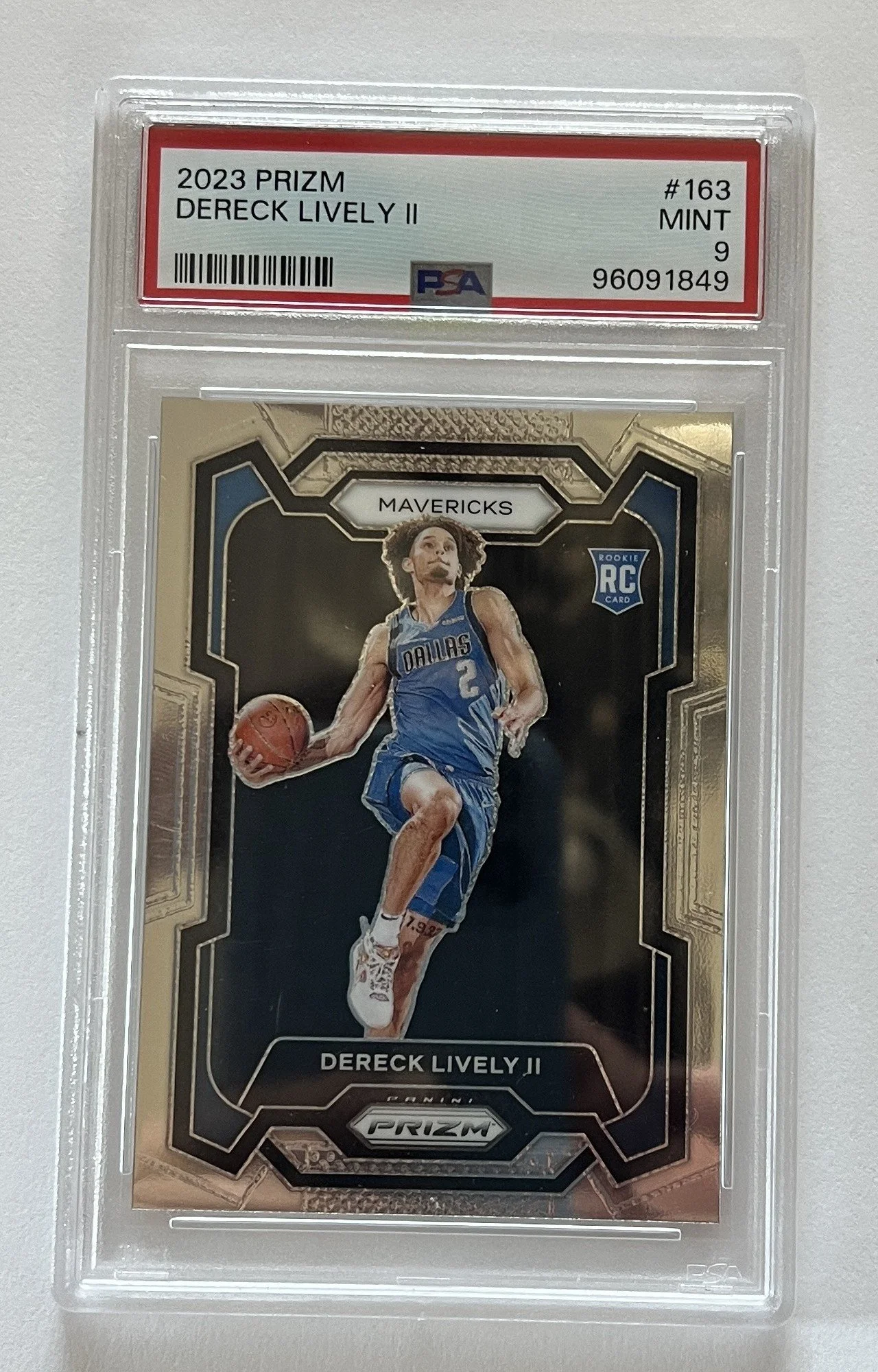 2023 Panini Prizm Dereck Lively II Rookie Card - PSA 9 Mint