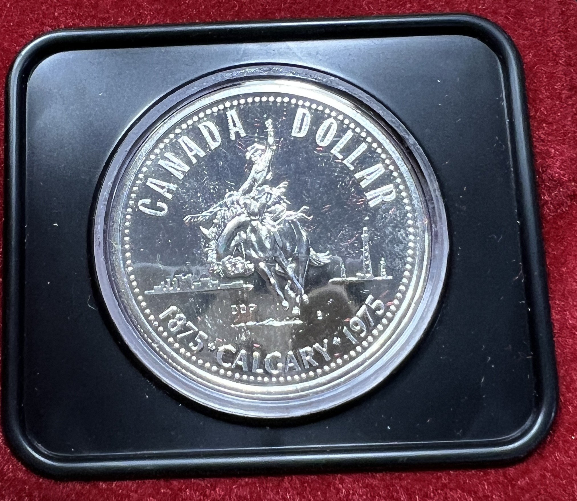 1975 Canada Calgary Silver Dollar Coin