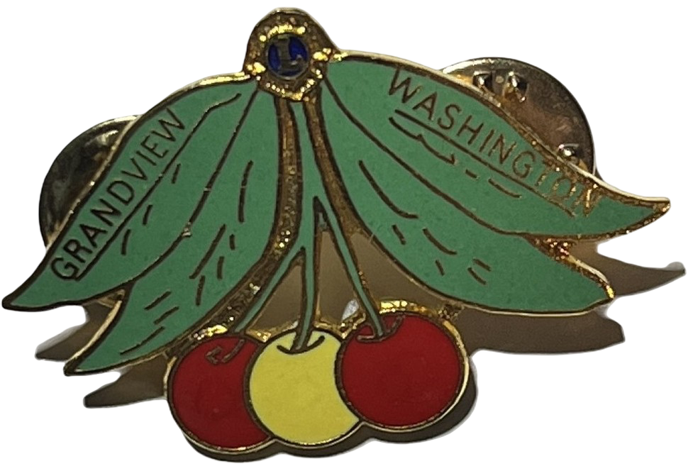 Lions Club International Grandview Washington Cherries Enamel Pin