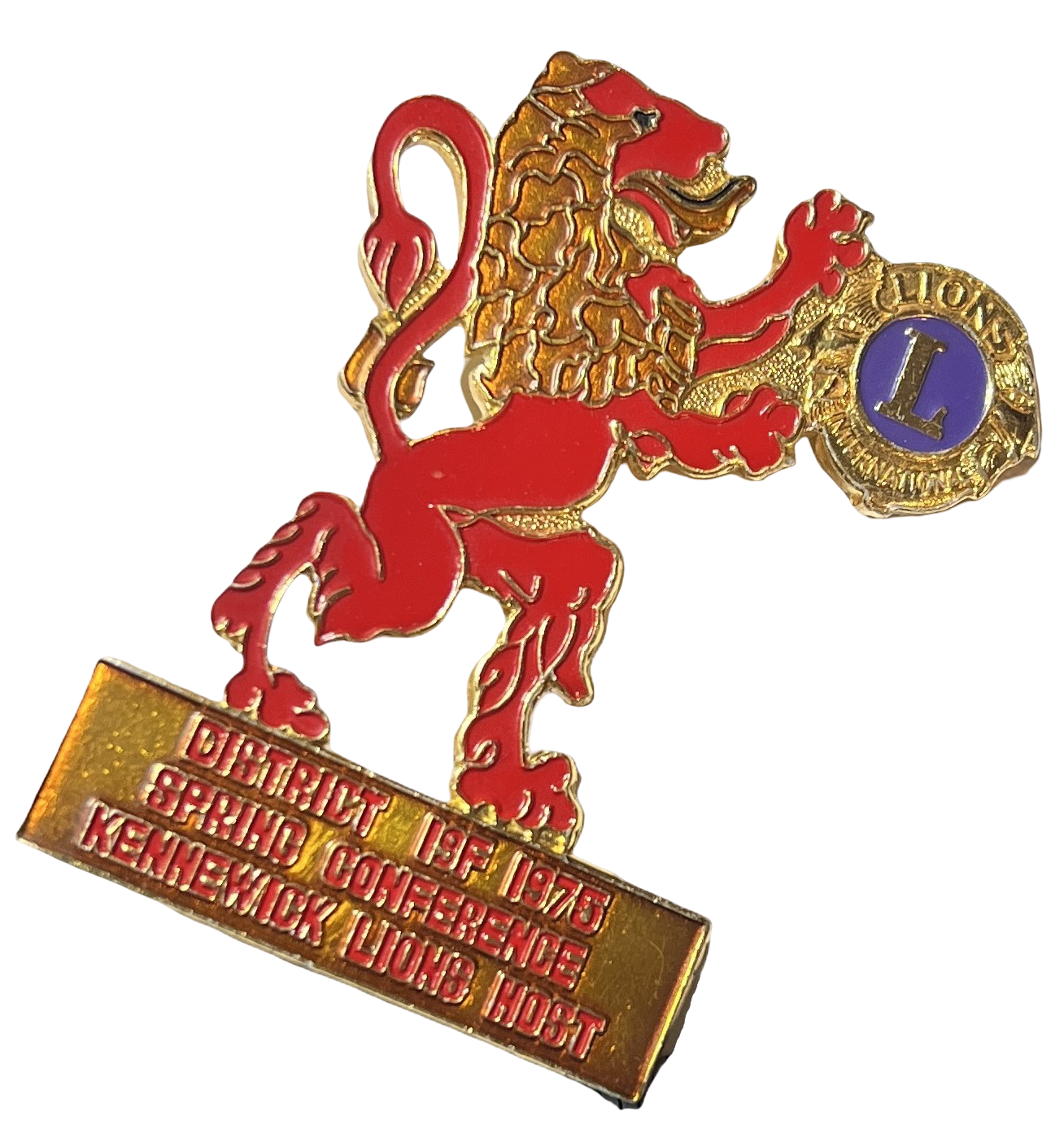 1975 Lions Club International Commemorative Pin