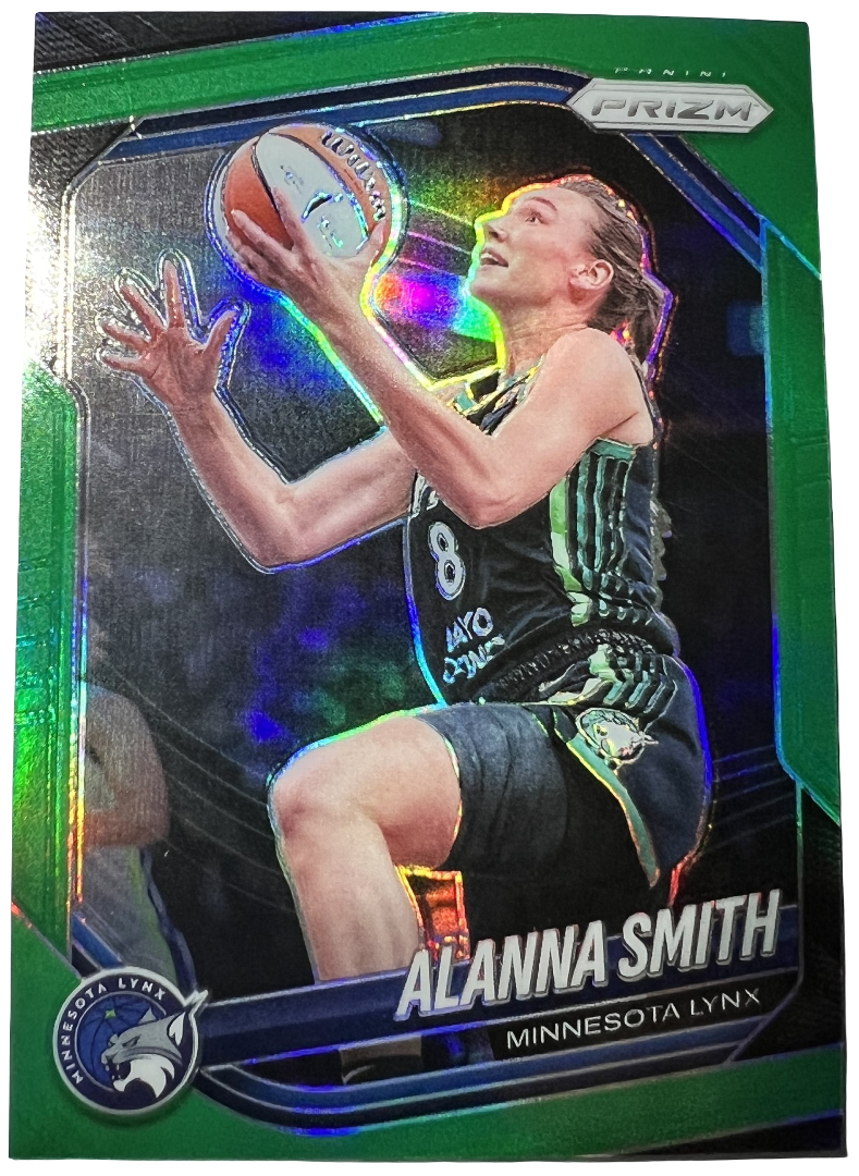 2025 Panini Prizm WNBA Green Prizms Alanna Smith Card #101