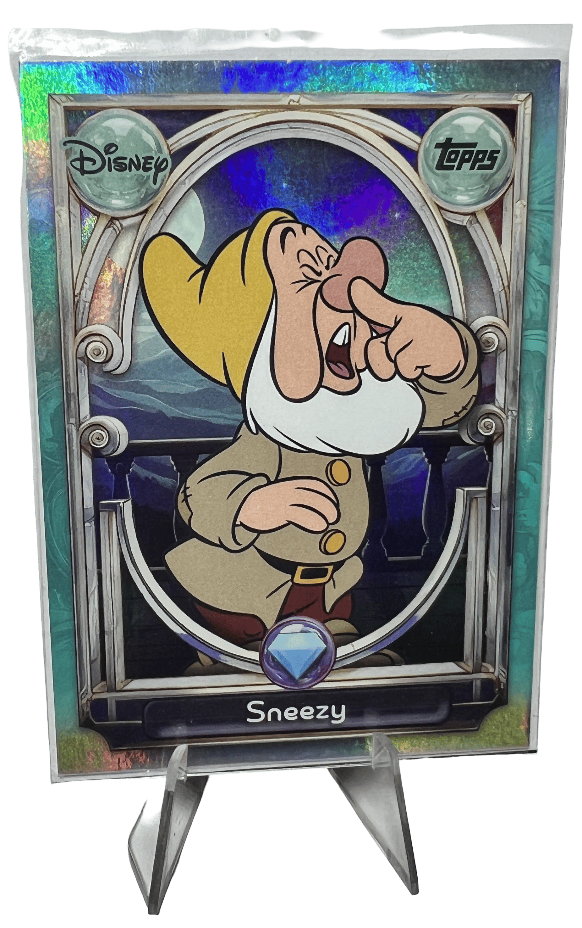 Sneezy 2025 Topps Disney Wonder Diamond Card #106