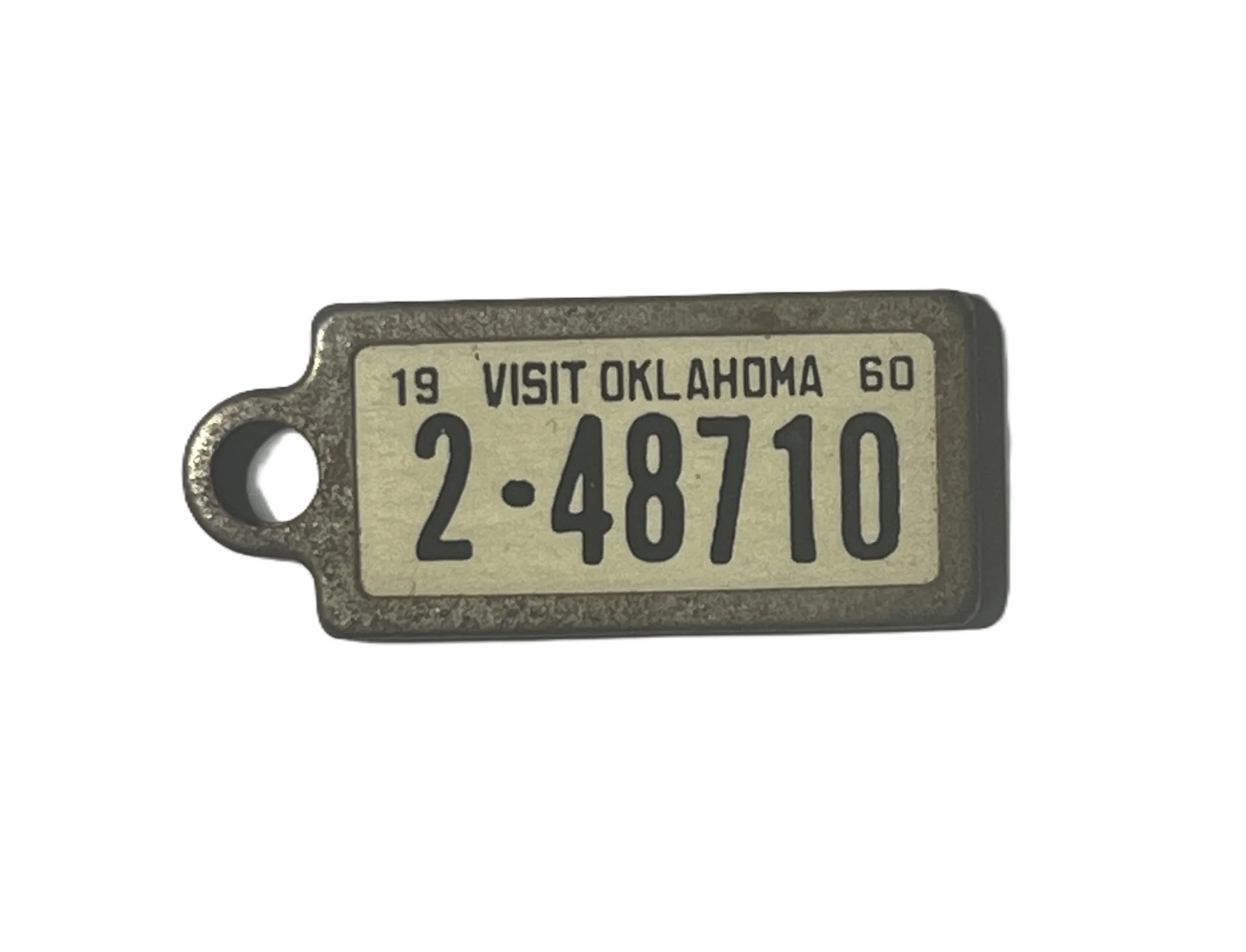 1960 Oklahoma DAV Disable Mini License Plate