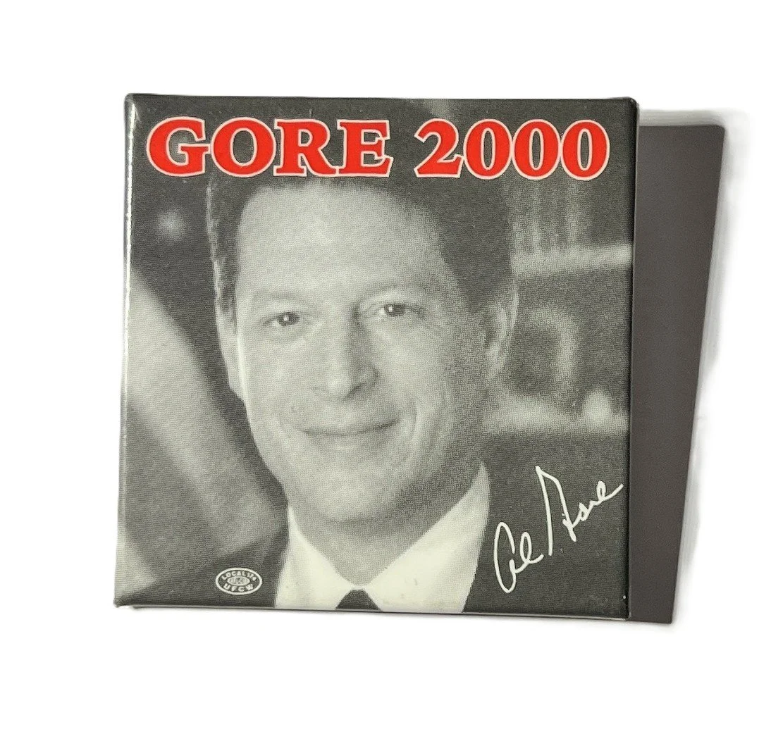 Al Gore 2000 Presidential Campaign Button