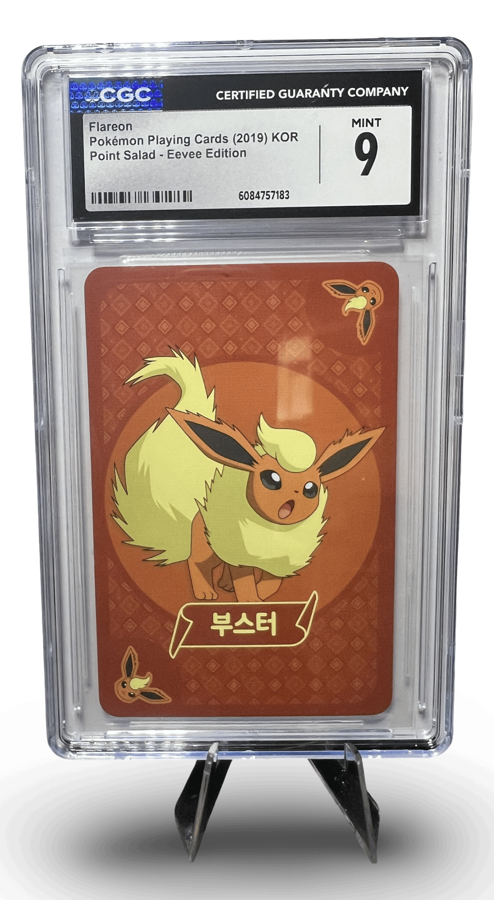 Flareon Pokémon Card - Mint 9 CGC Graded 2019 KOR Eevee Edition
