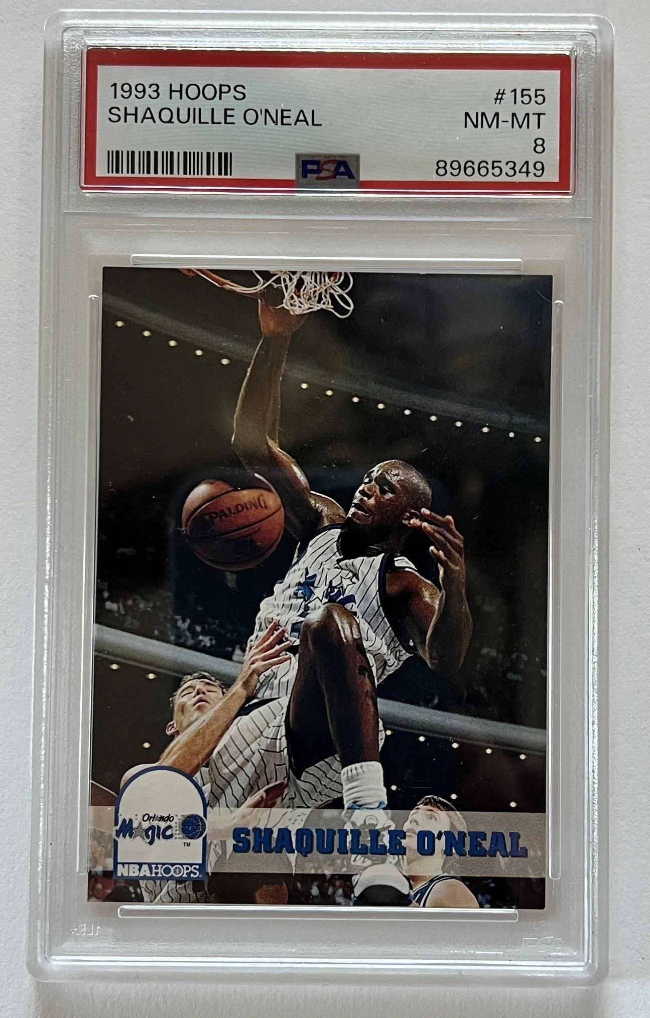1993 HOOPS Shaquille O'Neal PSA Graded 8