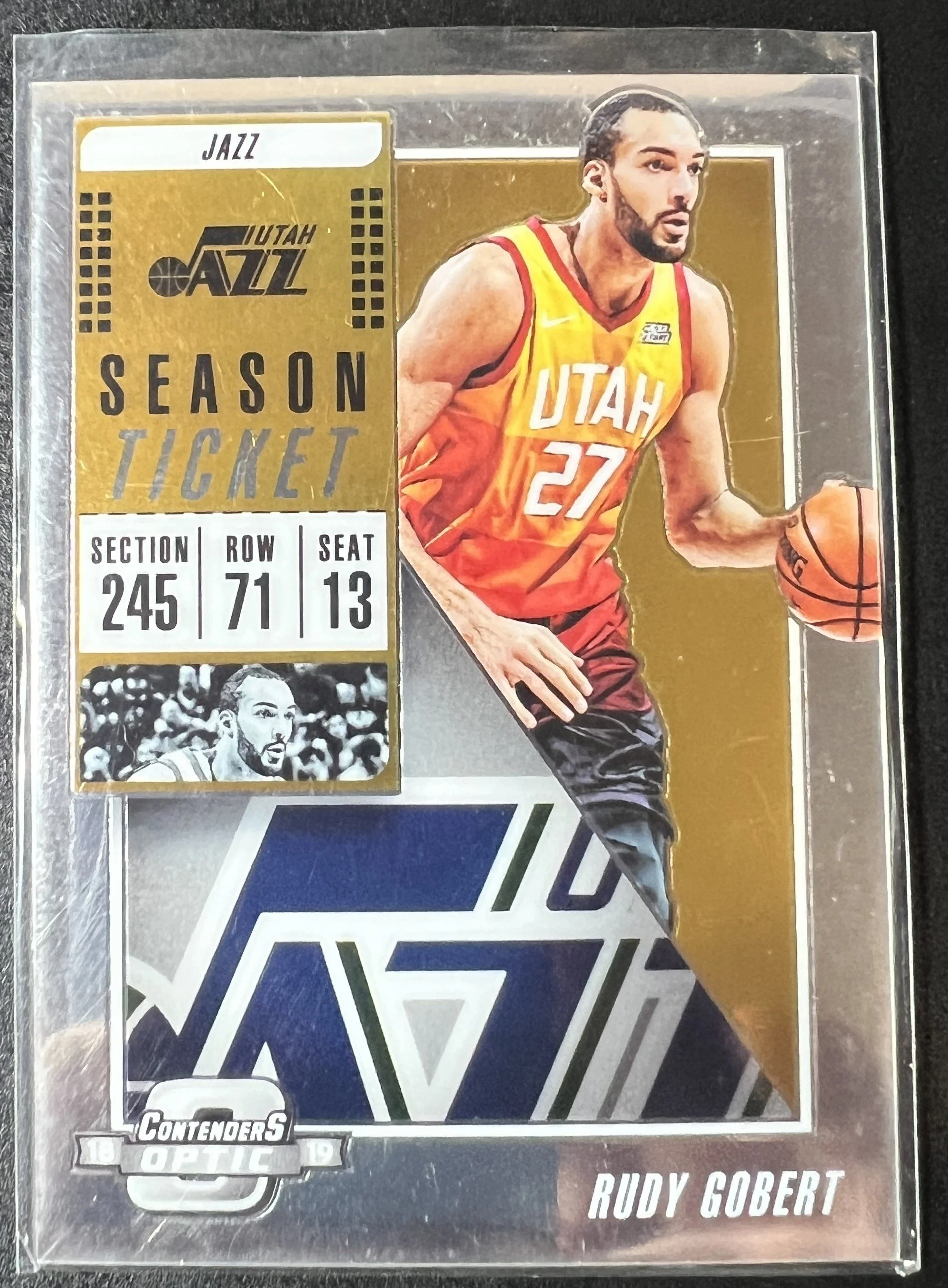 Rudy Gobert [Silver] #54 Contenders Optic Utah Jazz Trading Card
