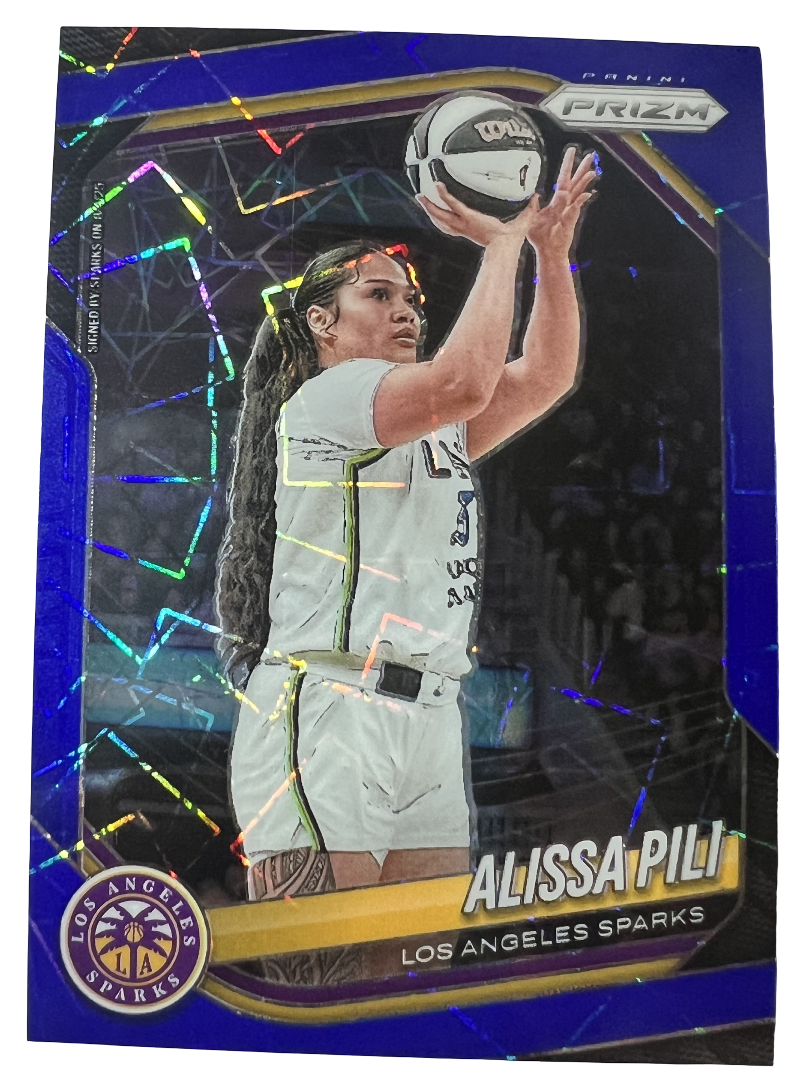 2025 Panini Prizm WNBA #78 Alissa Pili Blue Velocity Prizms