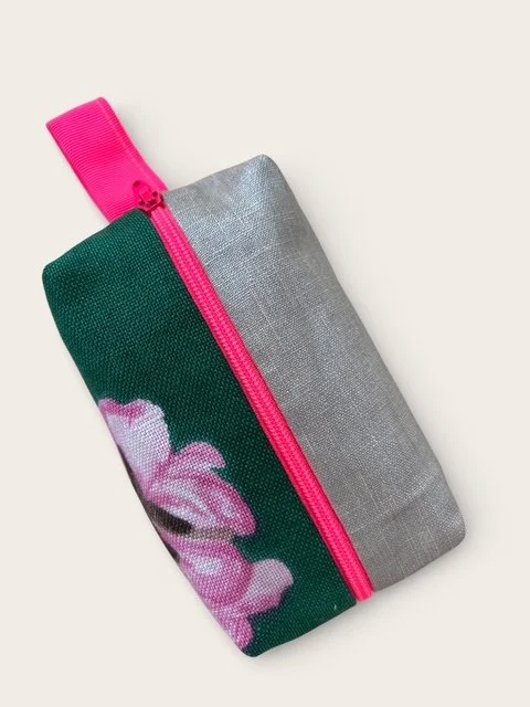 Täschchen klein, gold/grün