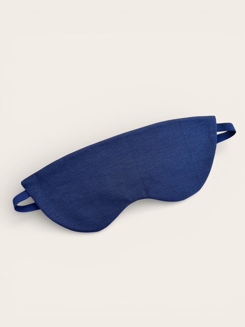 Schlafmaske Herren, mittelblau