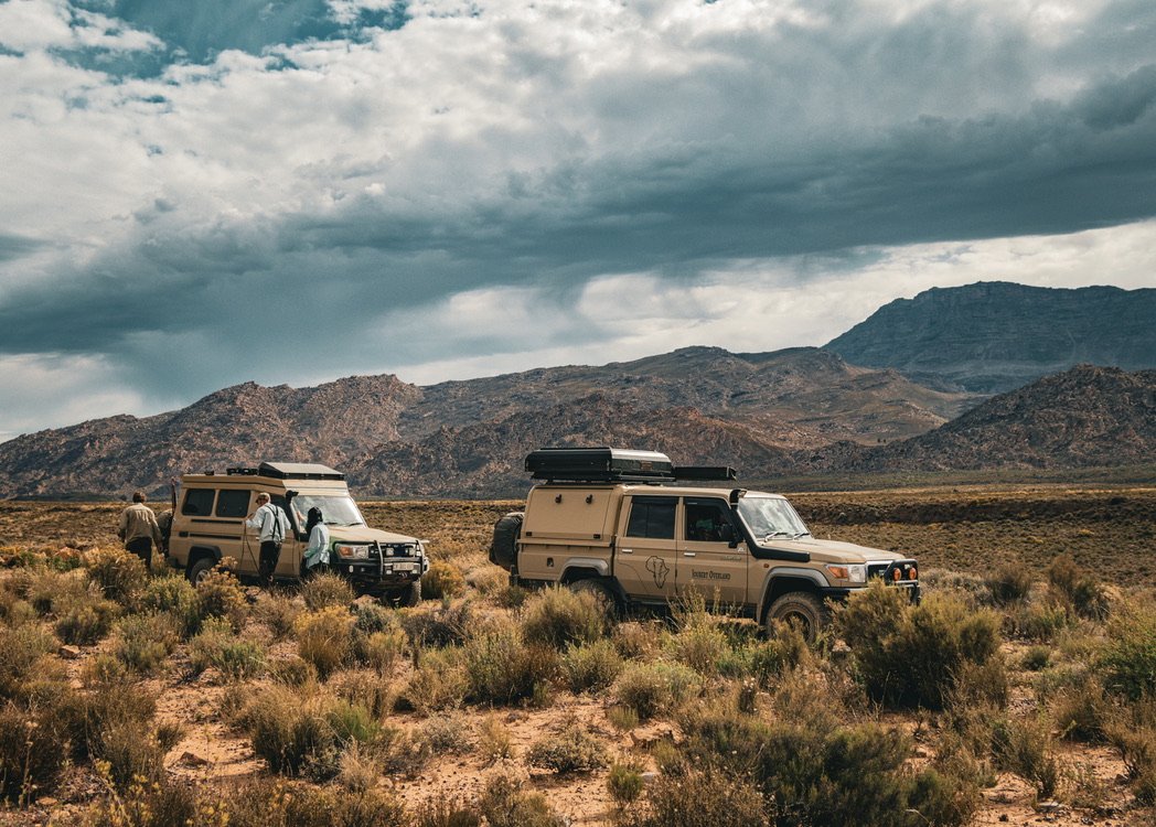 Cederberg Mountains, with two Land Cruisers.