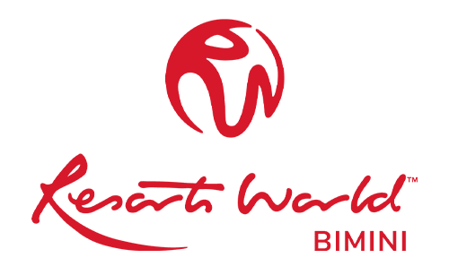 Logo for Rebeata World Bimini featuring a red circular emblem and stylized text.