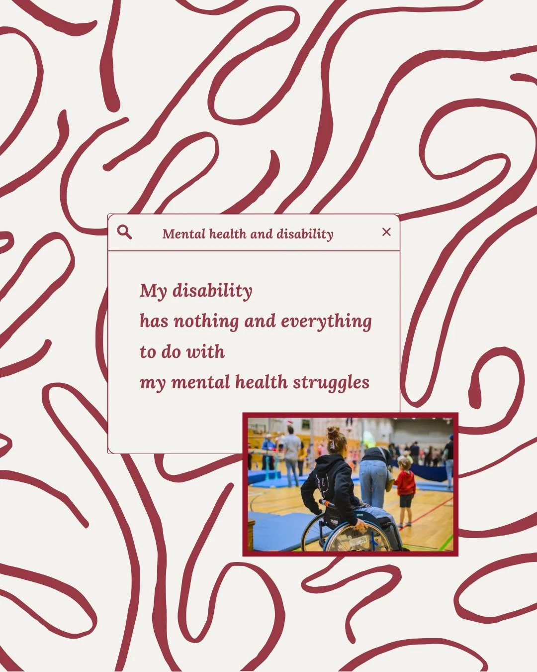 Mental health and disability are often discussed as two separate topics, but in reality they overlap in complex ways.

Disability itself is not the wound.
But society often is.

#mentalhealthawarenessmonth #disabilityawareness #mentalhealthmatters #p