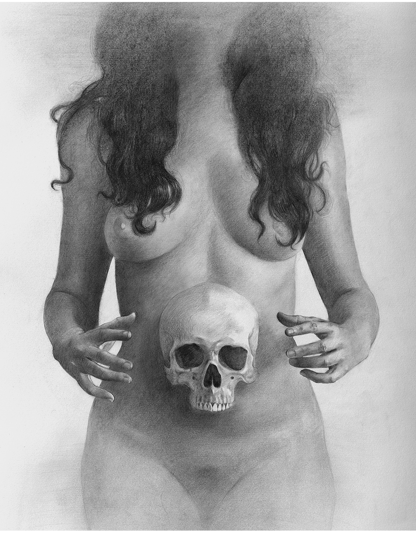 Tales of mortality, 50x60cm, Pencils on Fabriano paper, 2022