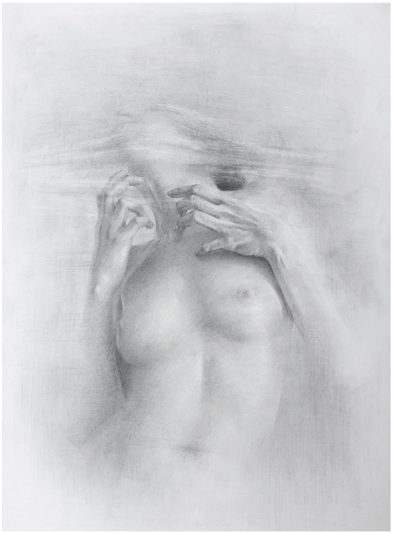 If you feed it, it comes back..., graphite on Strathmore paper, A3, 2018