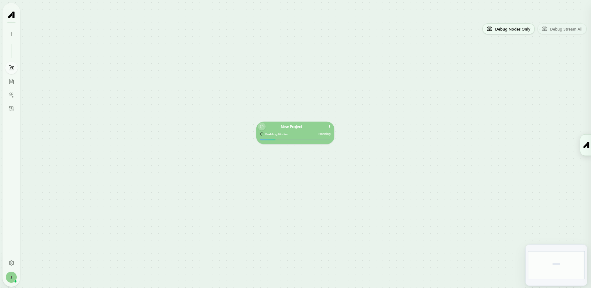 Screenshot of the Ama Platform industry intelligence interface showing a deliverable commencing generation through Gab using connected operational intelligence and structured reasoning.