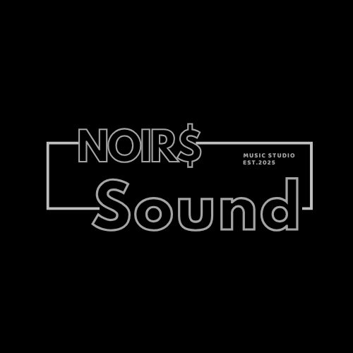 NOIR$ Sound music studio logo representing an independent music brand focused on artist development, beats, and consulting.