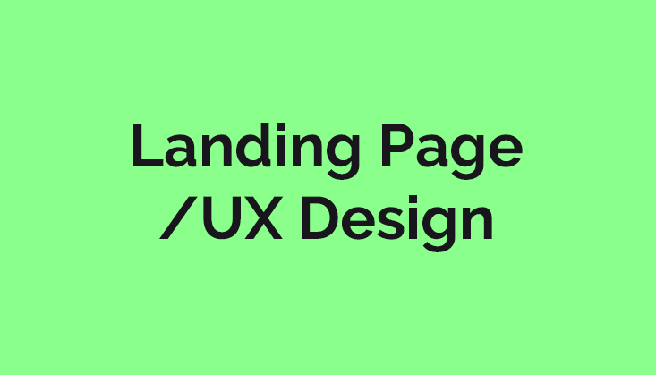 Landing Page/ UX Design