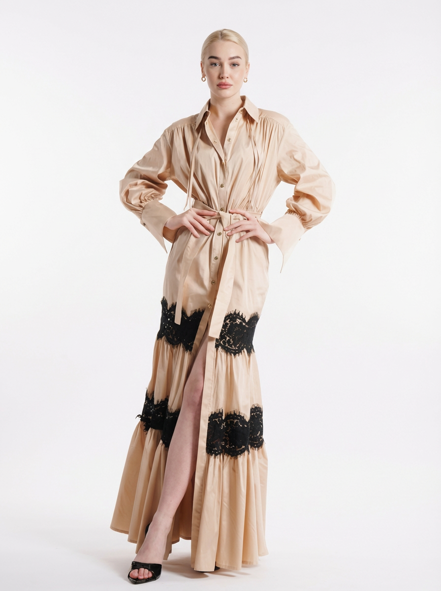 Capri Maxi Dress Beige Babylon