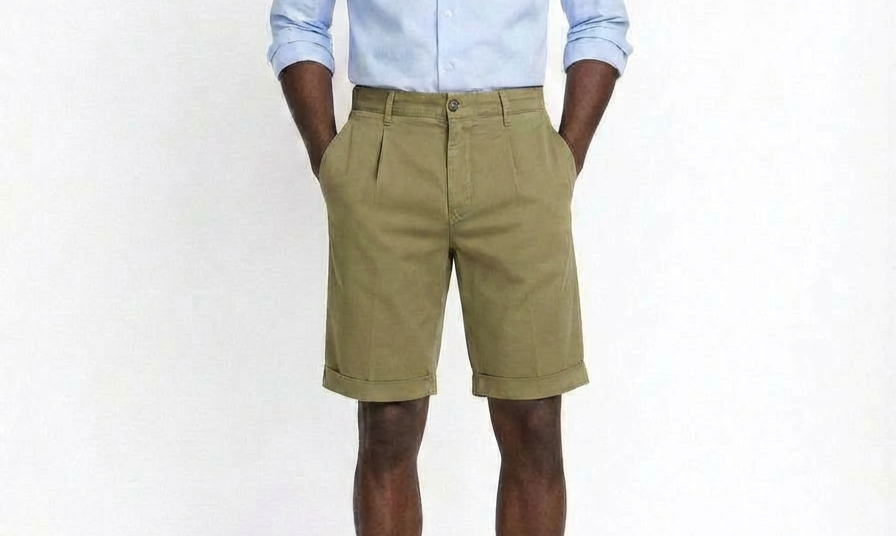 Moorer, Alicudi Bermuda Shorts Olive Green