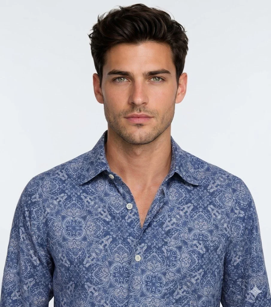 Brunello Cucinelli, Cotton Shirt Blue