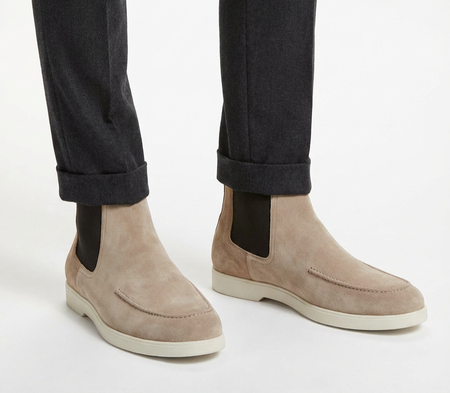Moorer, Cesar Chelsea Boots Beige