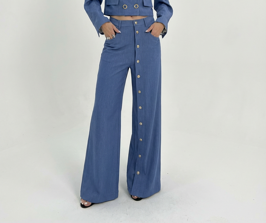 Pants Blue Button Babylon