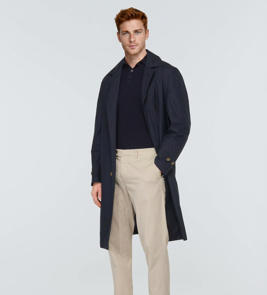 Brunello Cucinelli, Trench Coat Navy