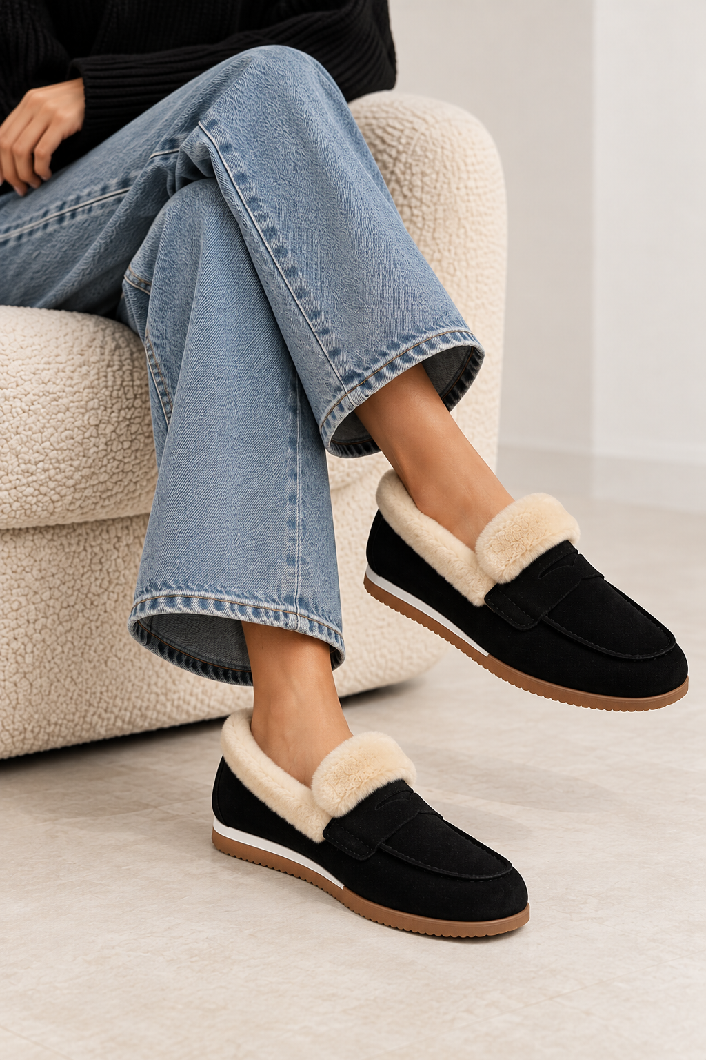 Elegante Shearling-Loafer im Wohnambiente.png