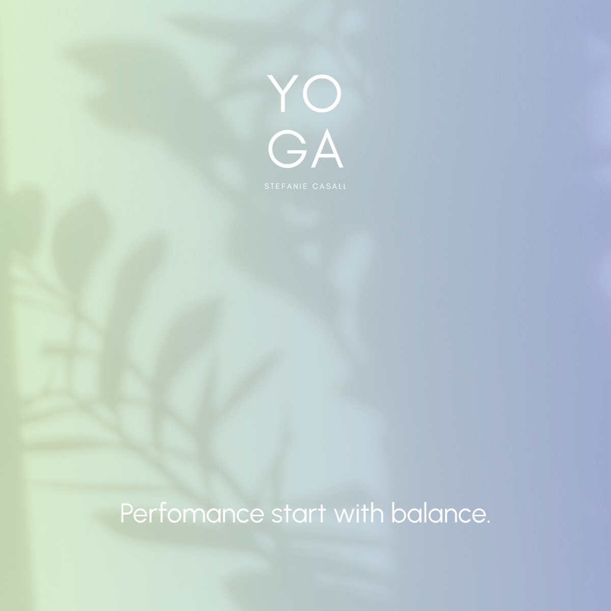 Performance starts with balance