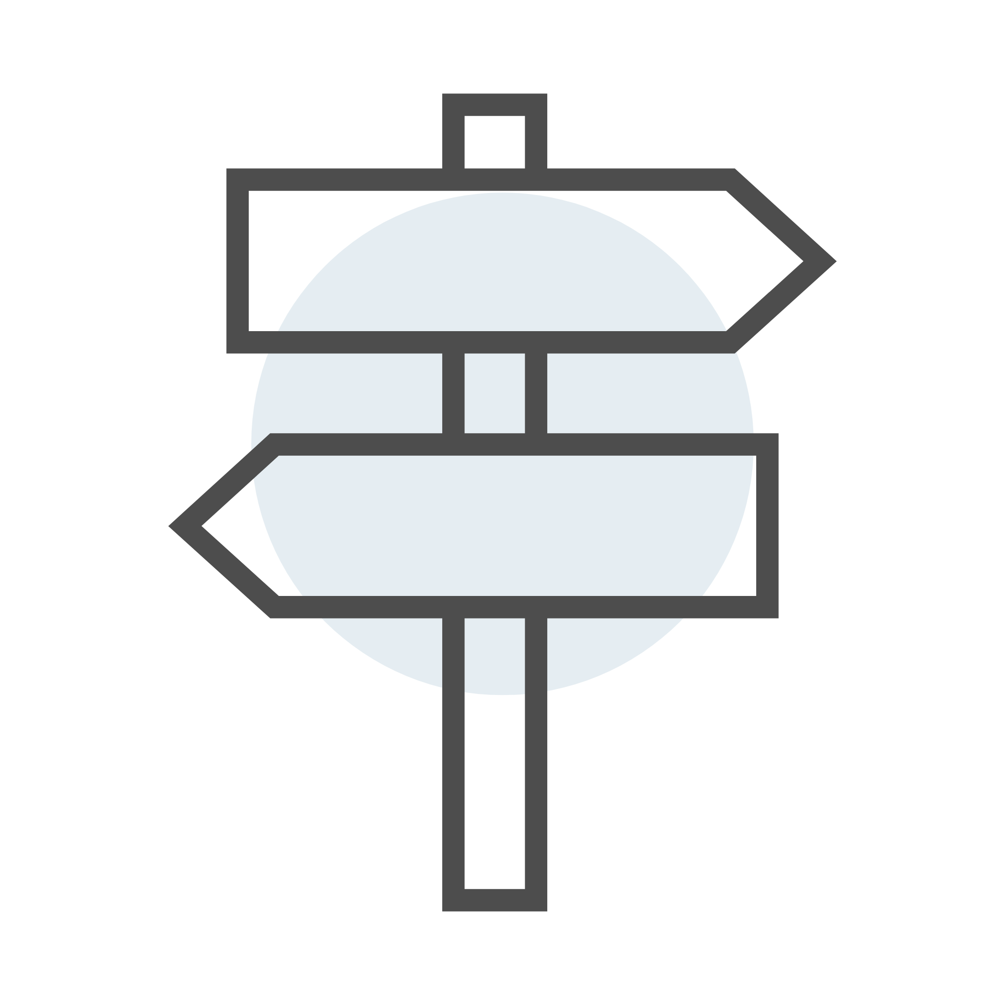 Symbol eines Luftschutzschildes mit einem stilisierten/detaminierten Atommodell in der Mitte, bestehend aus einer blauen Kugel und grauen Linien, die Elektronenbahnen darstellen.