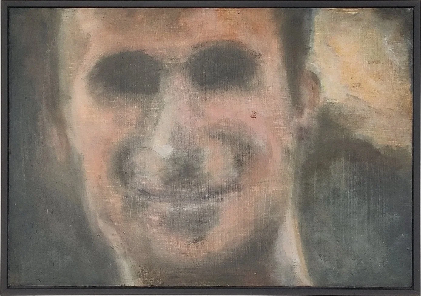 "GOOD BOY"     BLACK WOOD FRAME            30 x 21CM