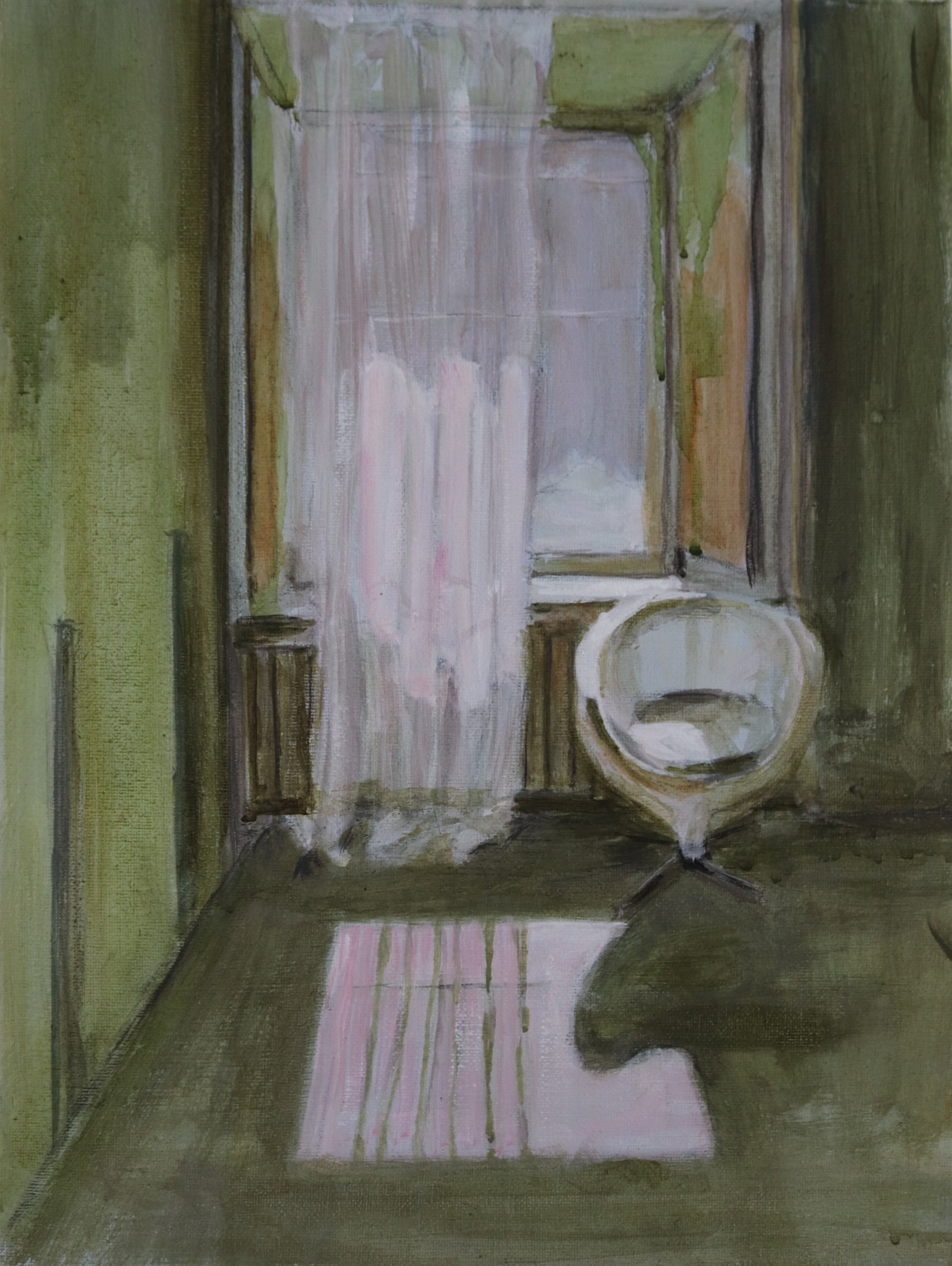 "EMPTY SEAT"    BLACK WOOD BLOCK FRAME        30 X 40CM