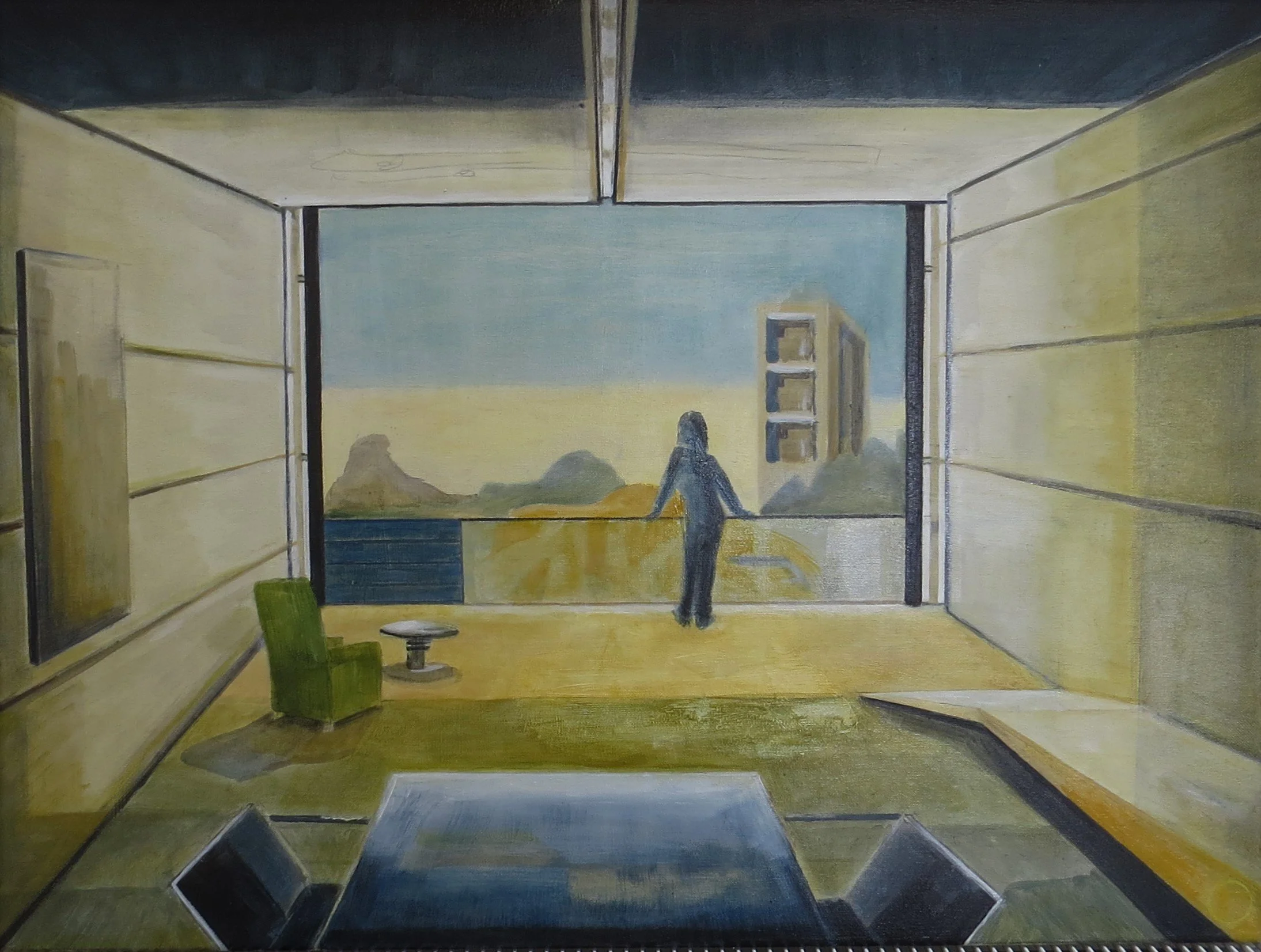 "LOOKING FORWARD"                      80 X 60CM