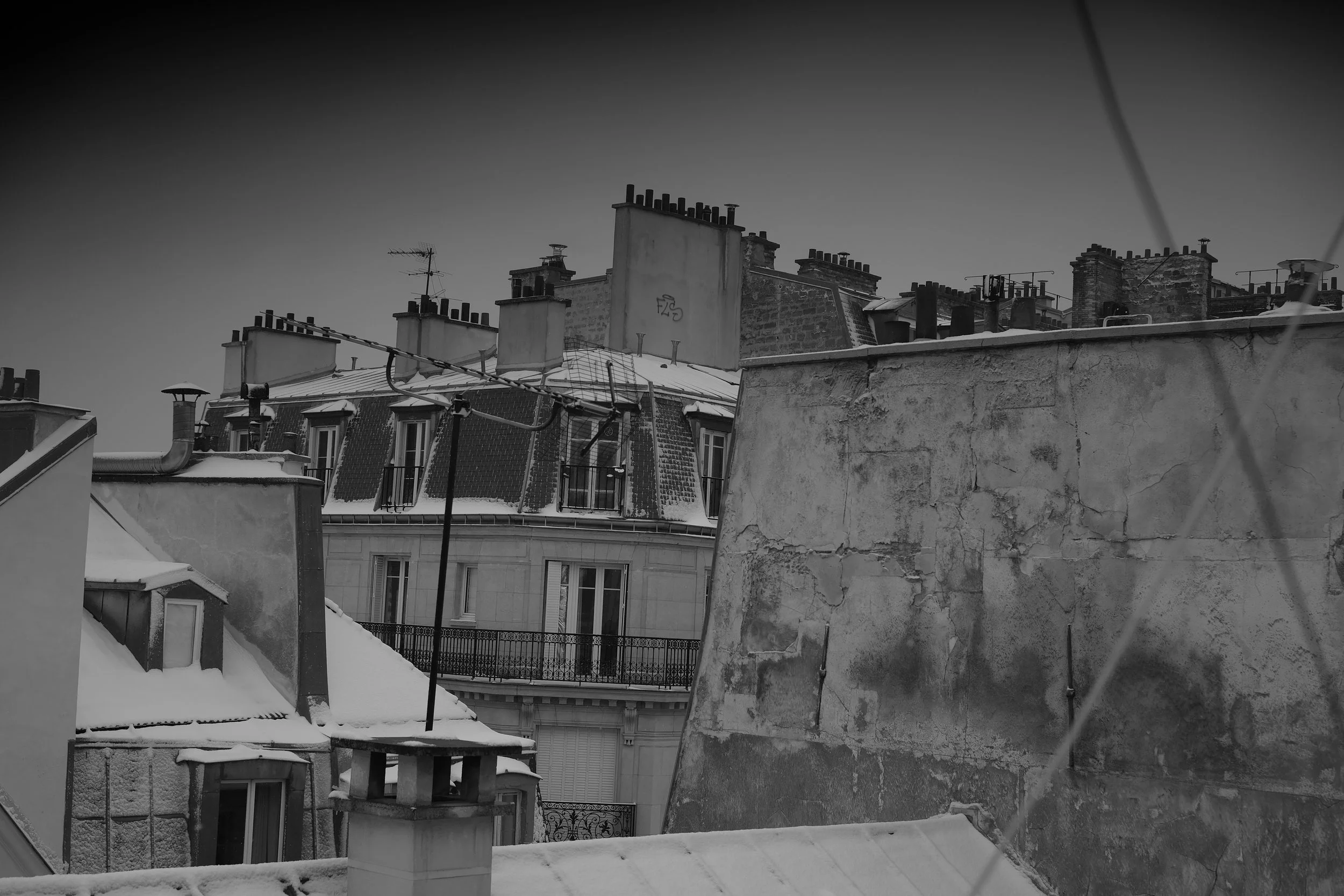 Paris, Snowy Rooftops