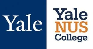 Yale-National University of Singapore College logo . It says YALE on the left and Yale NUS College on the right.