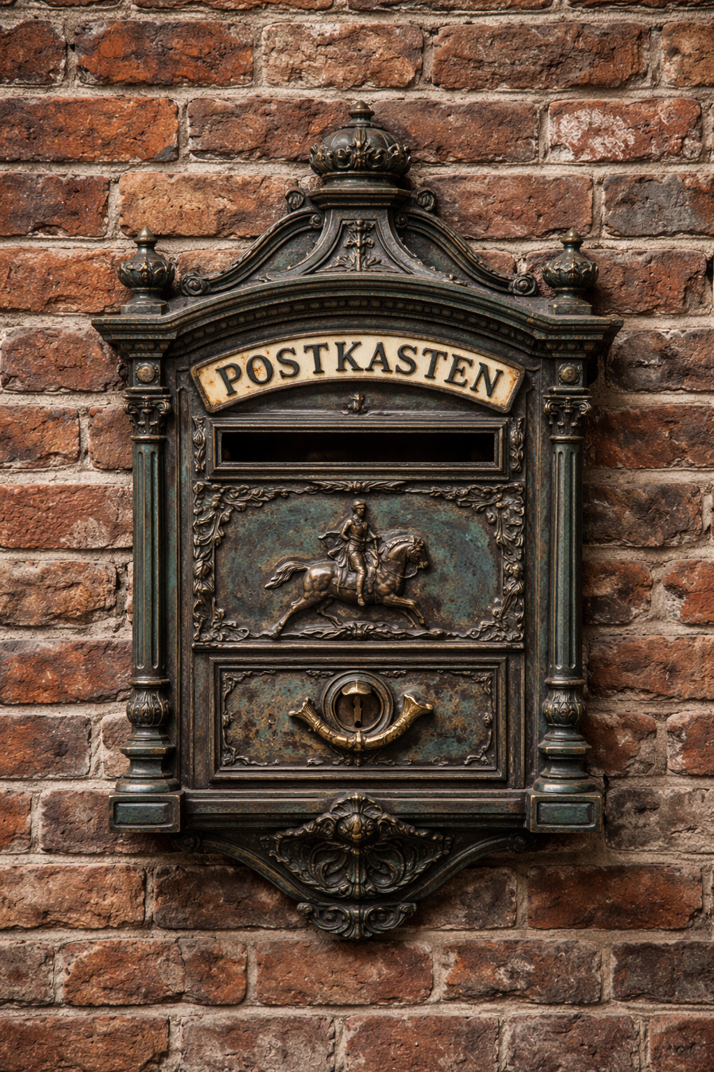 Detailansicht einer gemauerten Ziegelwand