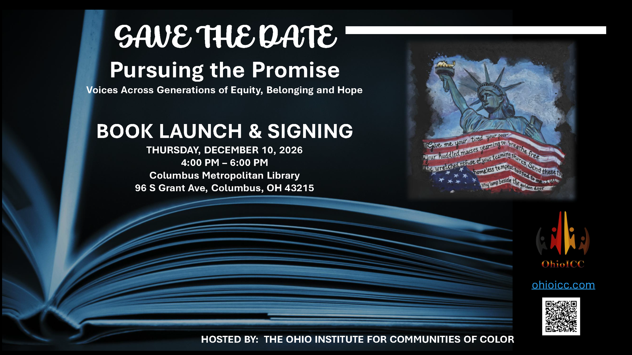 SAVE THE DATE Pursuing the Promise: Voices Across Generations of Equity, Belonging and Hope