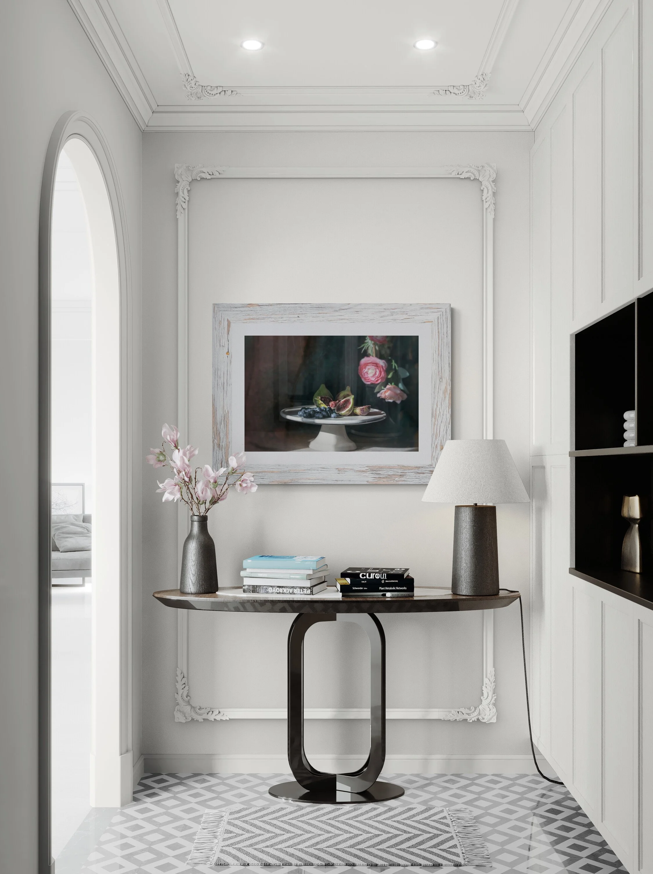 classic-hallway-with-a-modern-console-table.jpg