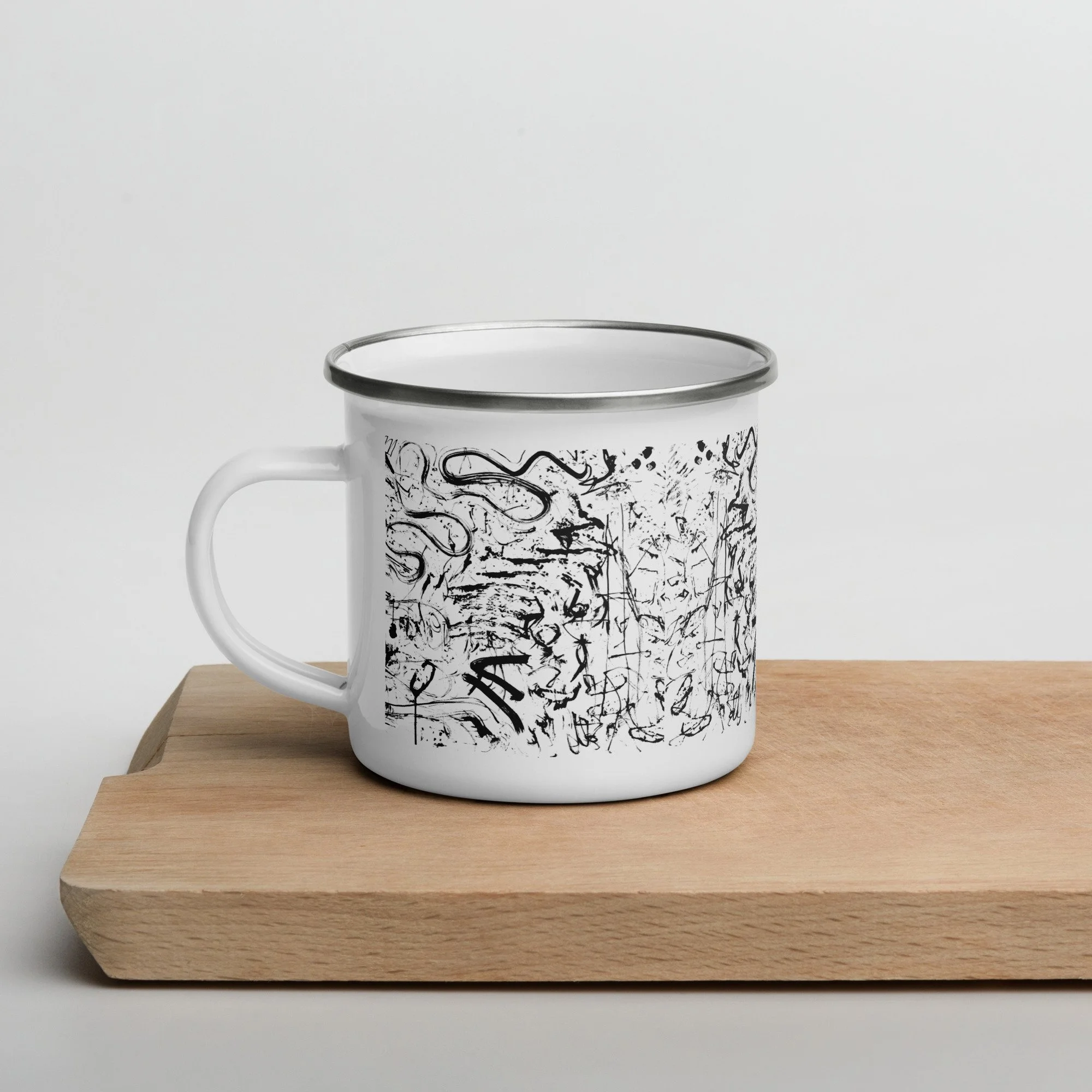 Line on a Walk Enamel Mug