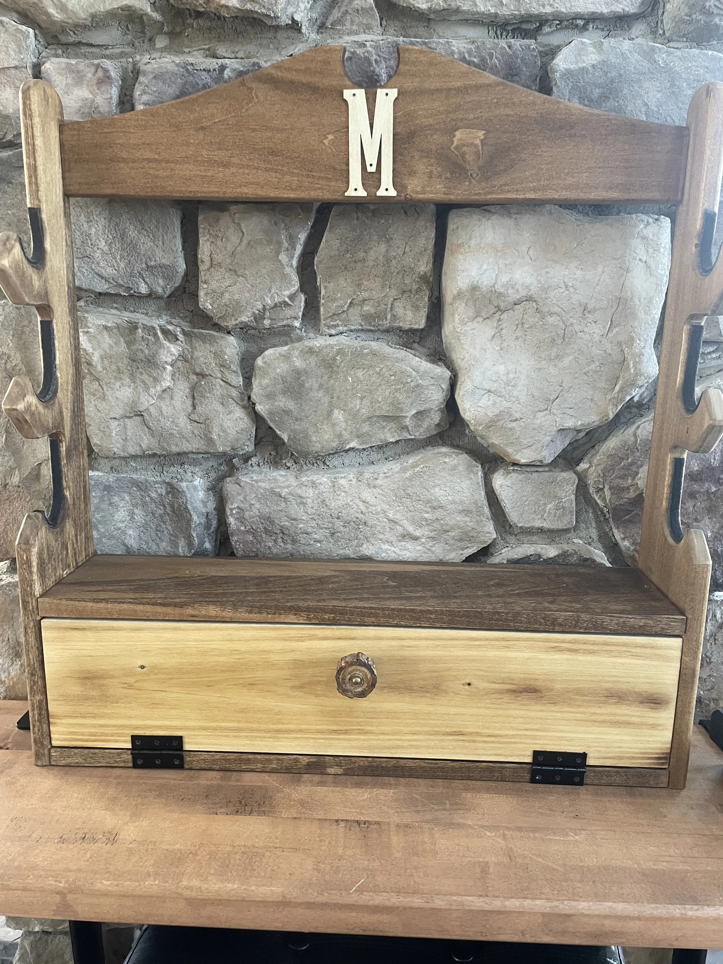 Poplar & Walnut Gun Rack