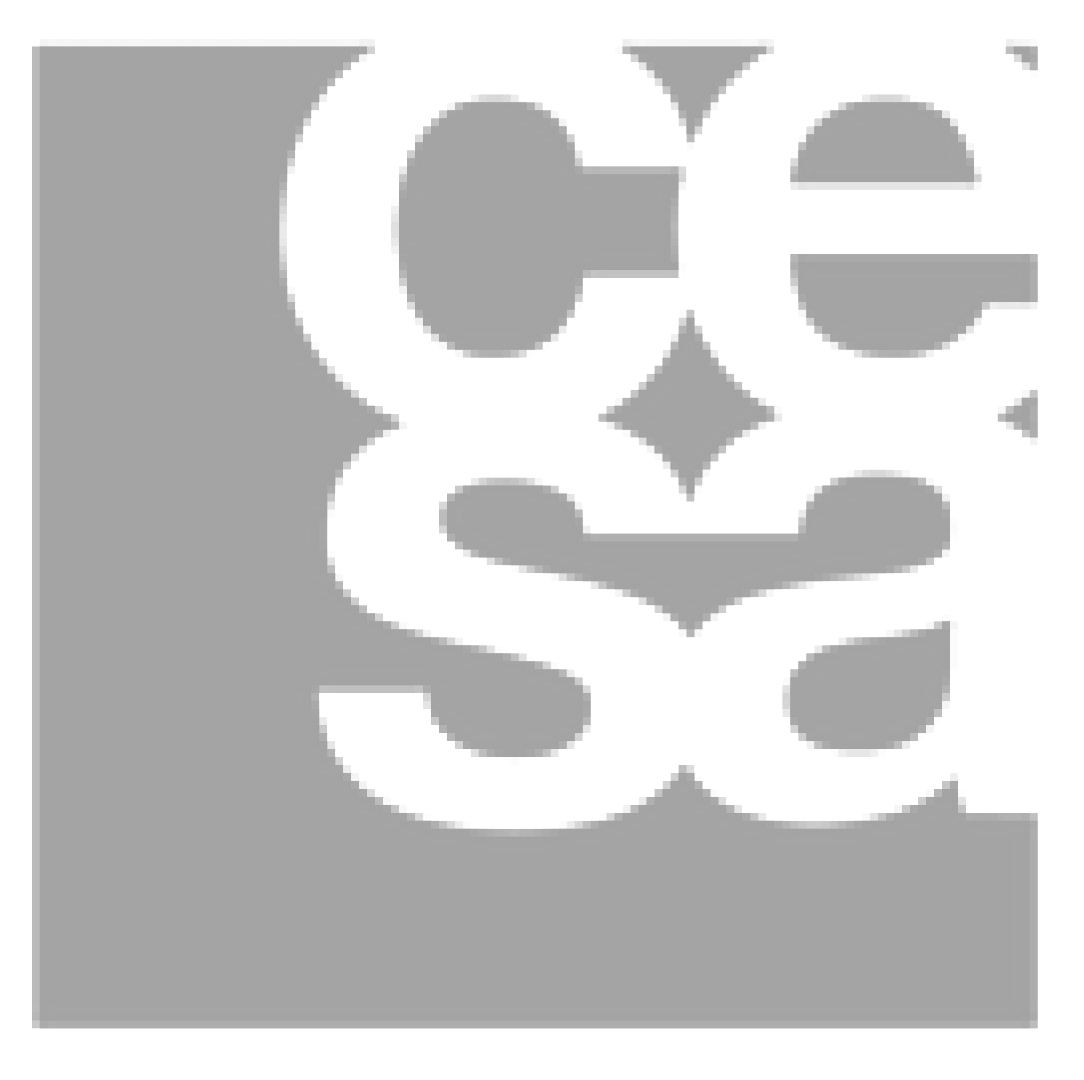 The image shows a gray and white illustration of a tree with leaves and geometric shapes around it.